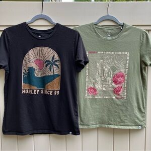 Hurley women's t shirt bundle small